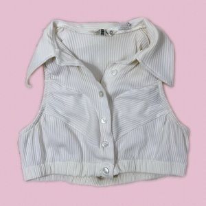 Vintage White Crop Top